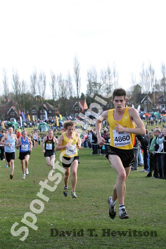 Phil Wicks (Surrey) finished 3rd, Senior Mens, McCain Inter Counties Cross Country, Cofton Park, Birmingham.